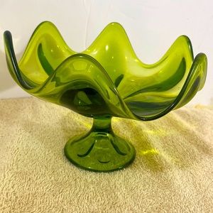 Glass accent dish